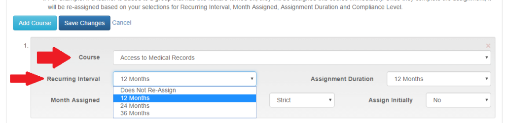 automatic option assignment